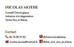 Carte de visite Nicolas Mothe